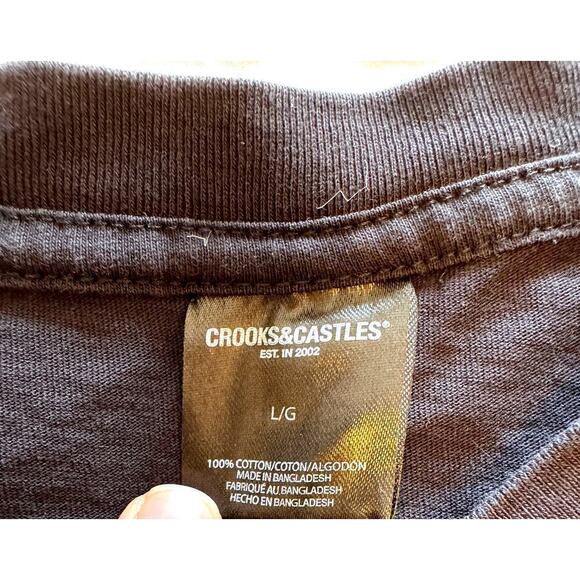 Crooks & Castles Death Row Records x Snoop Dogg T-Shirt Size L - Picture 3 of 3